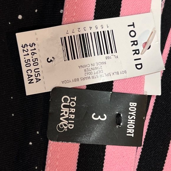 NWT TORRID Boyshort Pantie Sz 3X Star Wars Groot - Picture 4 of 4